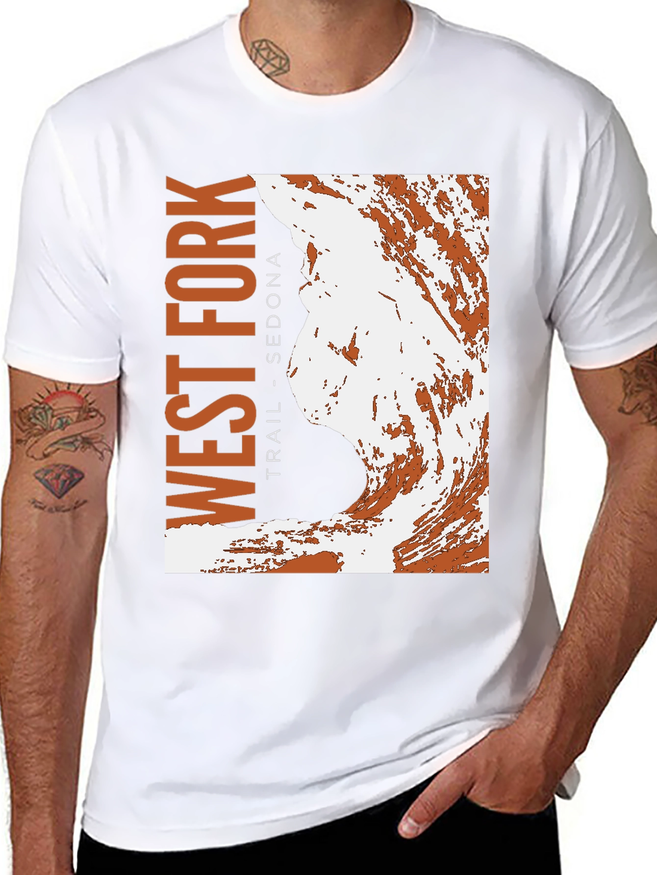 West Fork Trail Sedona Black Graphic T-Shirt