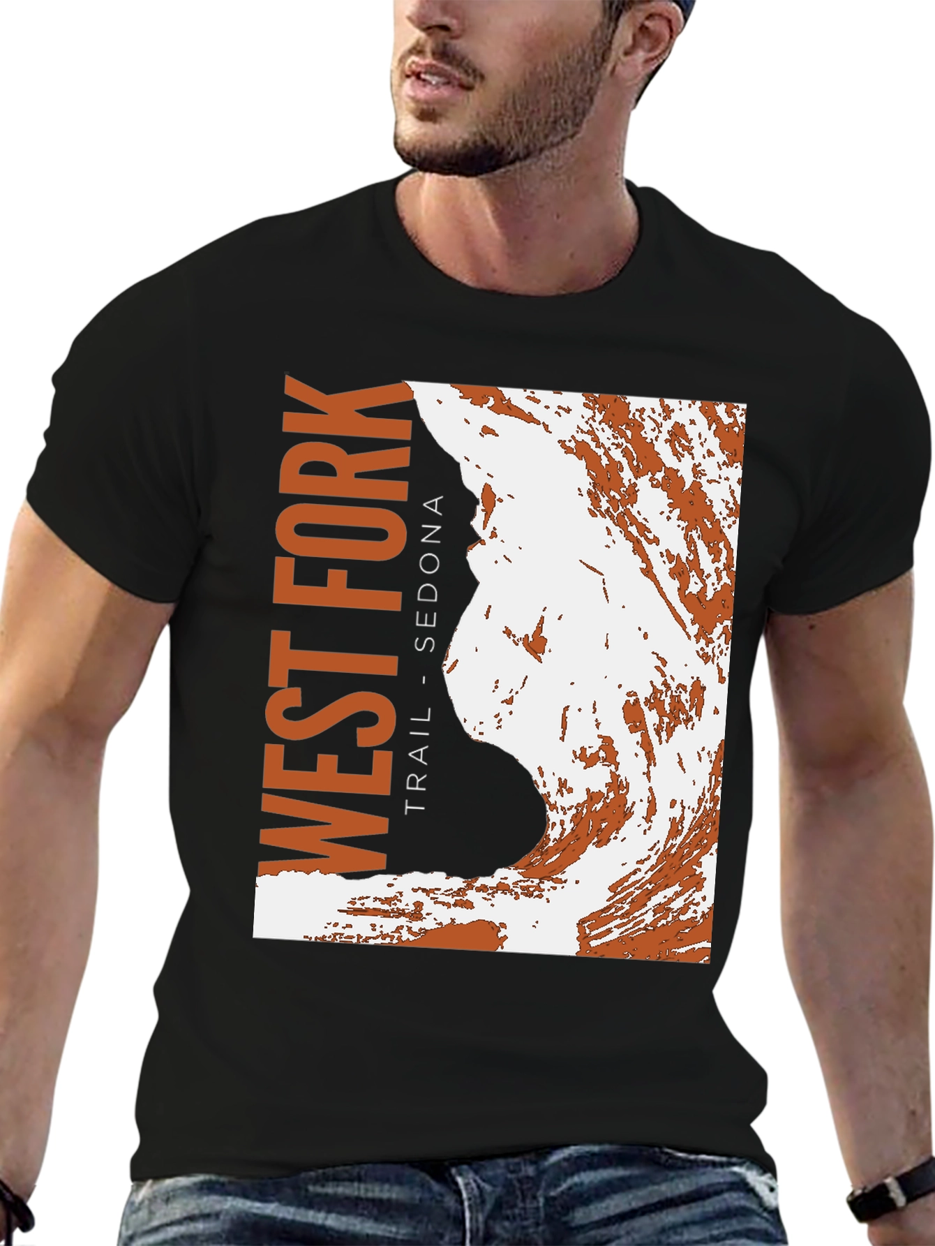 West Fork Trail Sedona Black Graphic T-Shirt