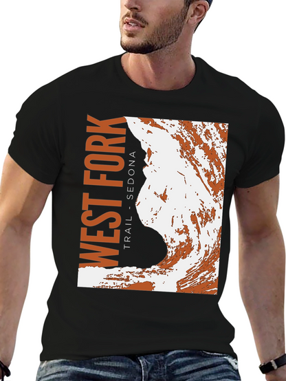 West Fork Trail Sedona Black Graphic T-Shirt