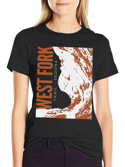 West Fork Trail Sedona Black Graphic T-Shirt