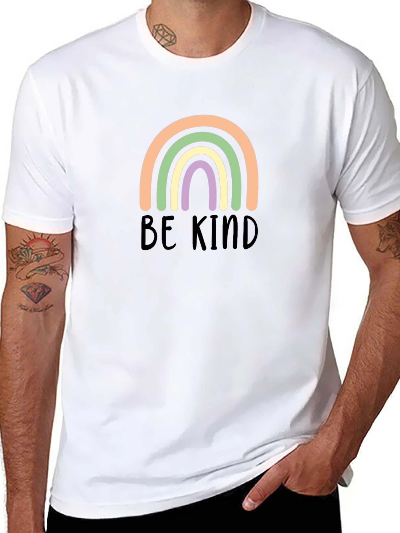 Be Kind Rainbow Graphic Tee