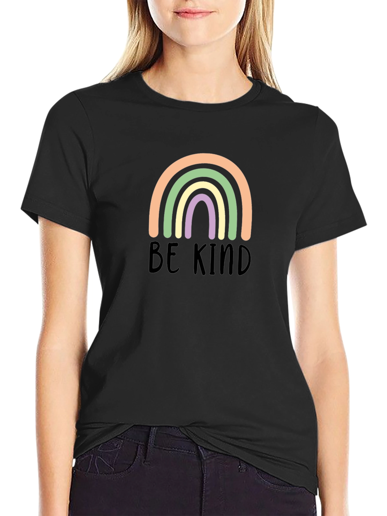 Be Kind Rainbow Graphic Tee
