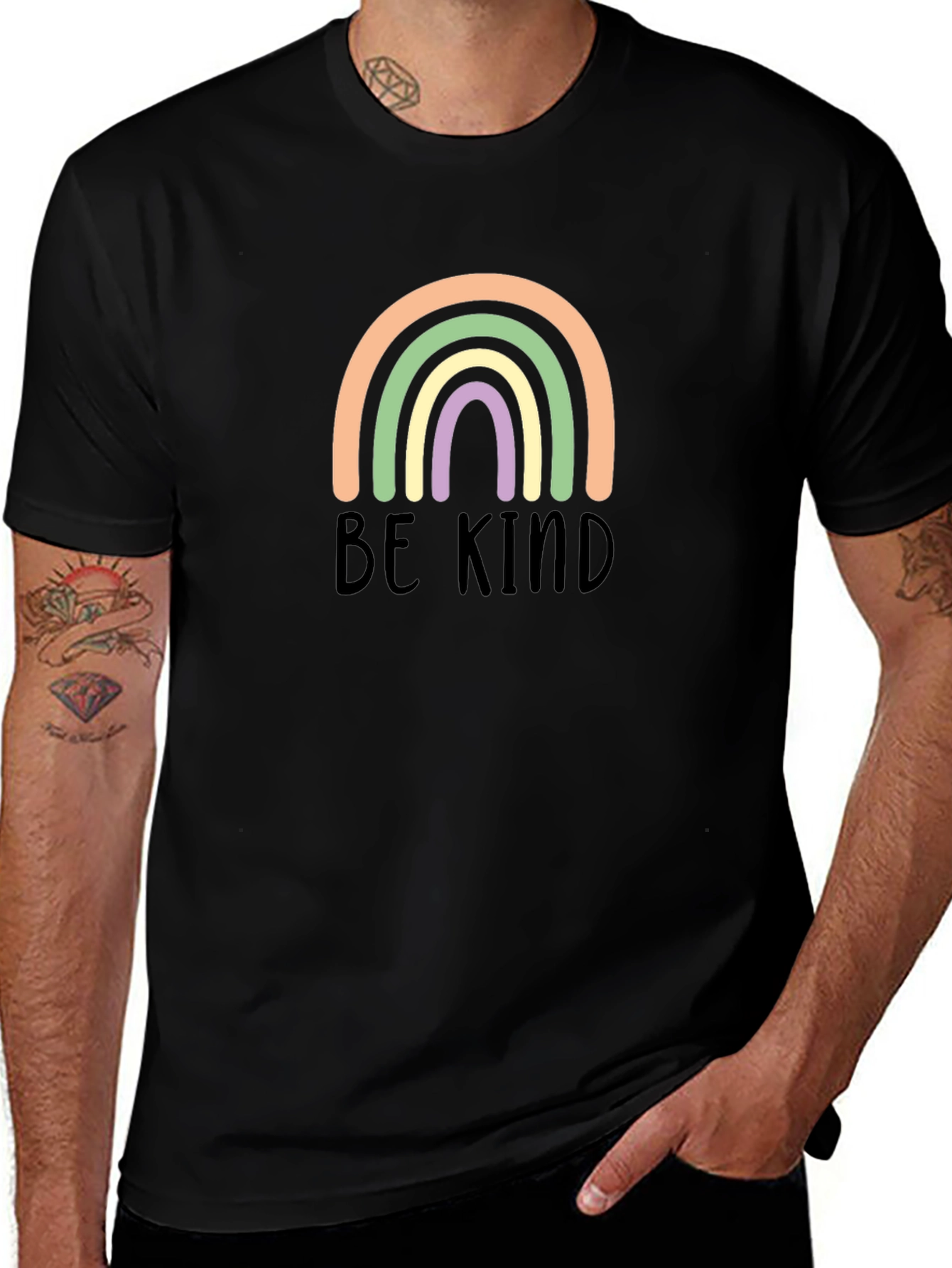 Be Kind Rainbow Graphic Tee
