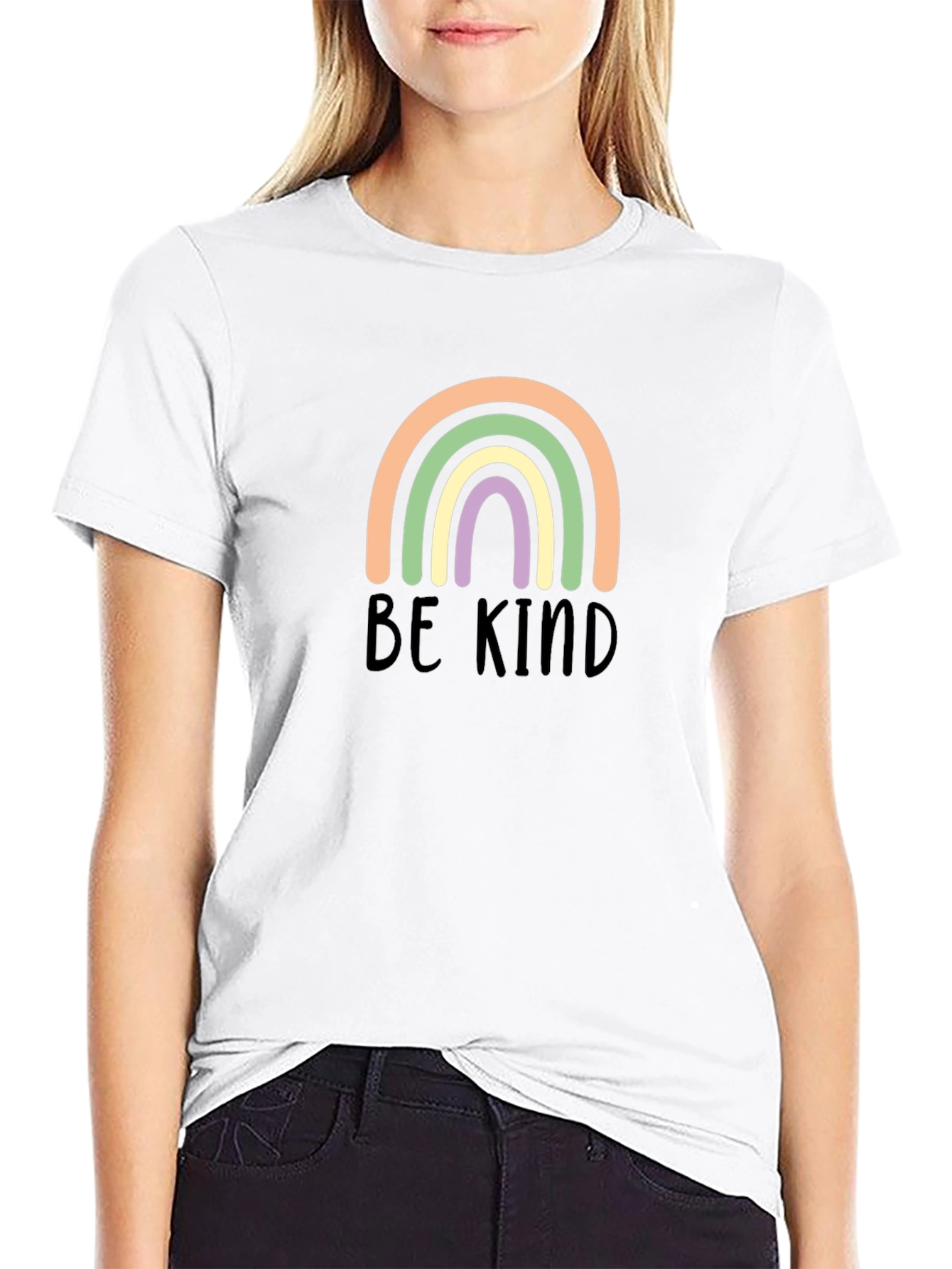 Be Kind Rainbow Graphic Tee