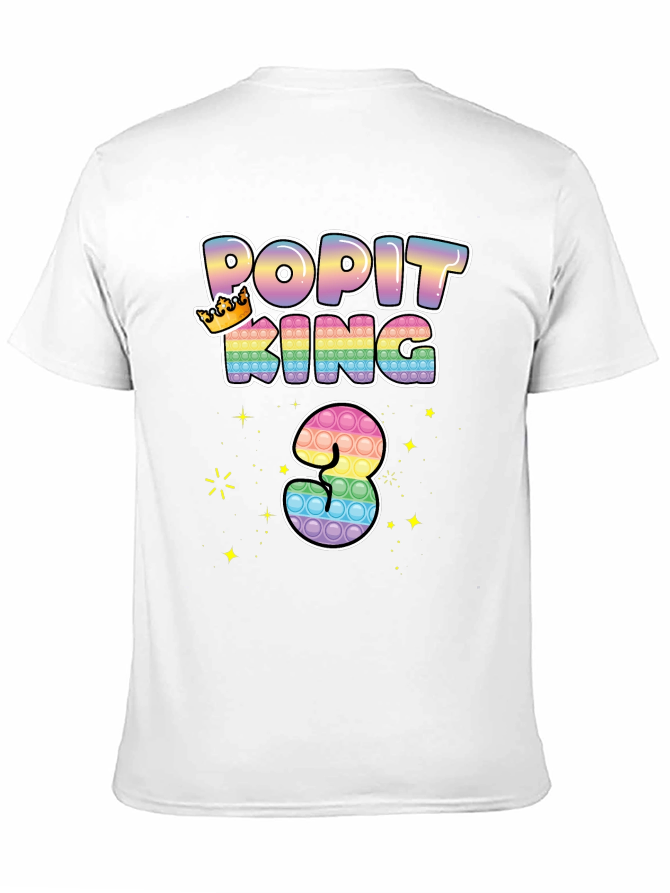 Pop It King 3rd Birthday T-Shirt