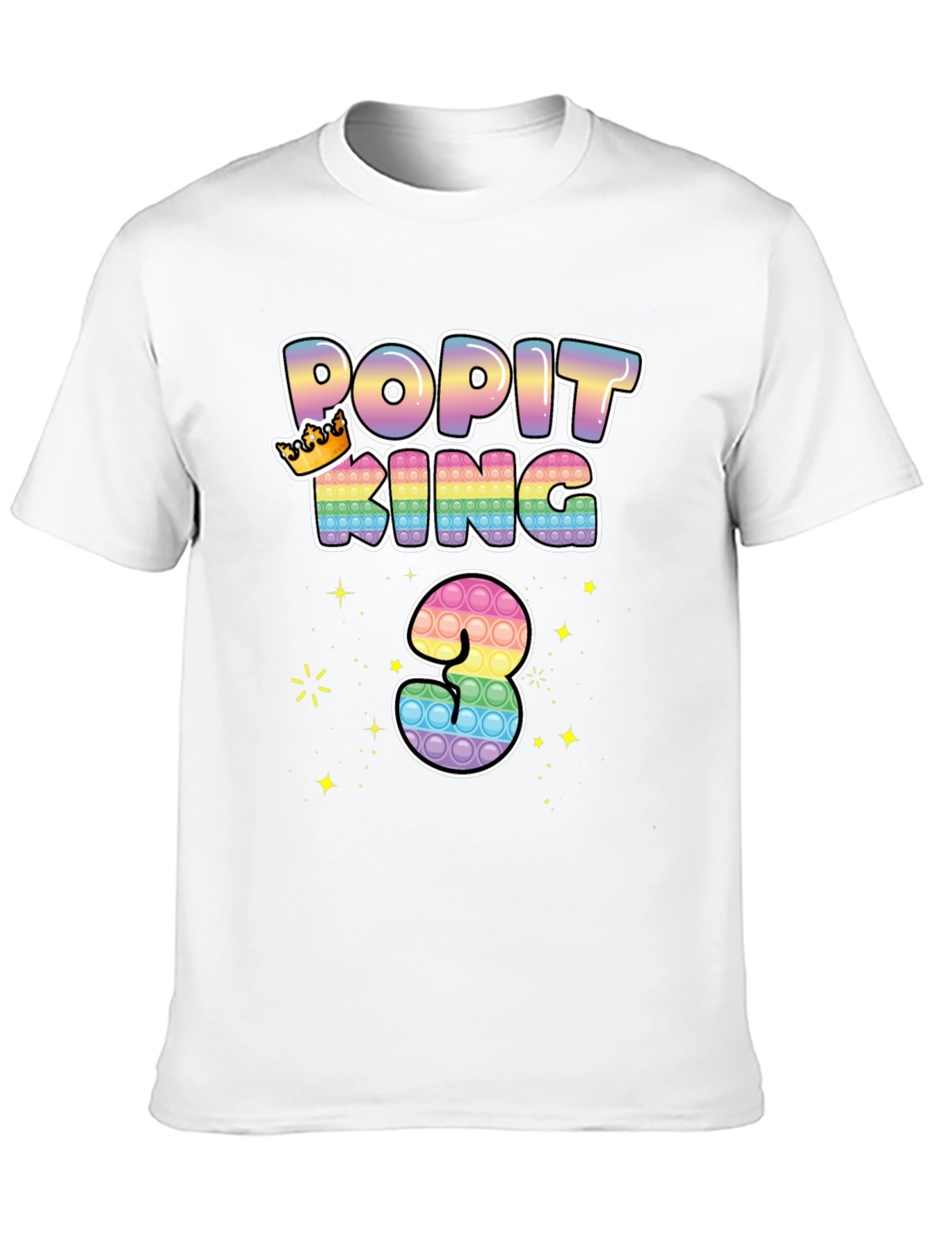Pop It King 3rd Birthday T-Shirt