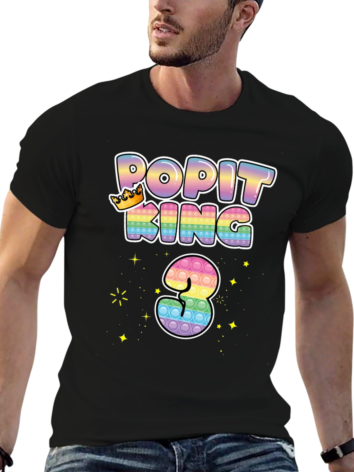 Pop It King 3rd Birthday T-Shirt