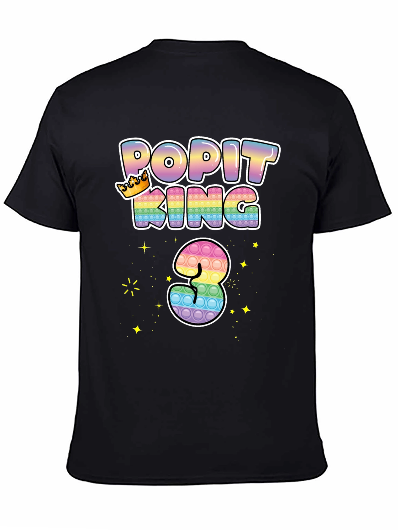 Pop It King 3rd Birthday T-Shirt