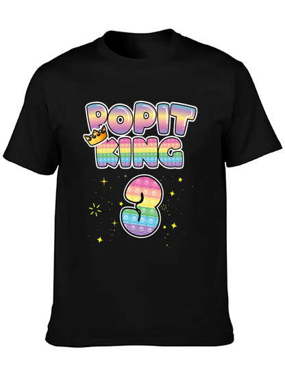 Pop It King 3rd Birthday T-Shirt