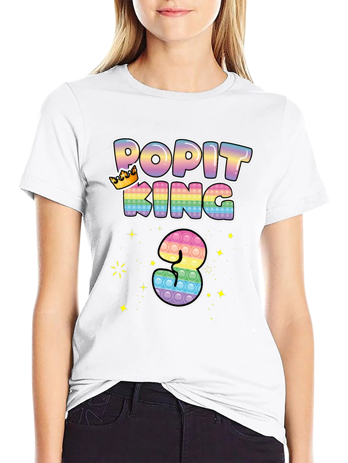 Pop It King 3rd Birthday T-Shirt