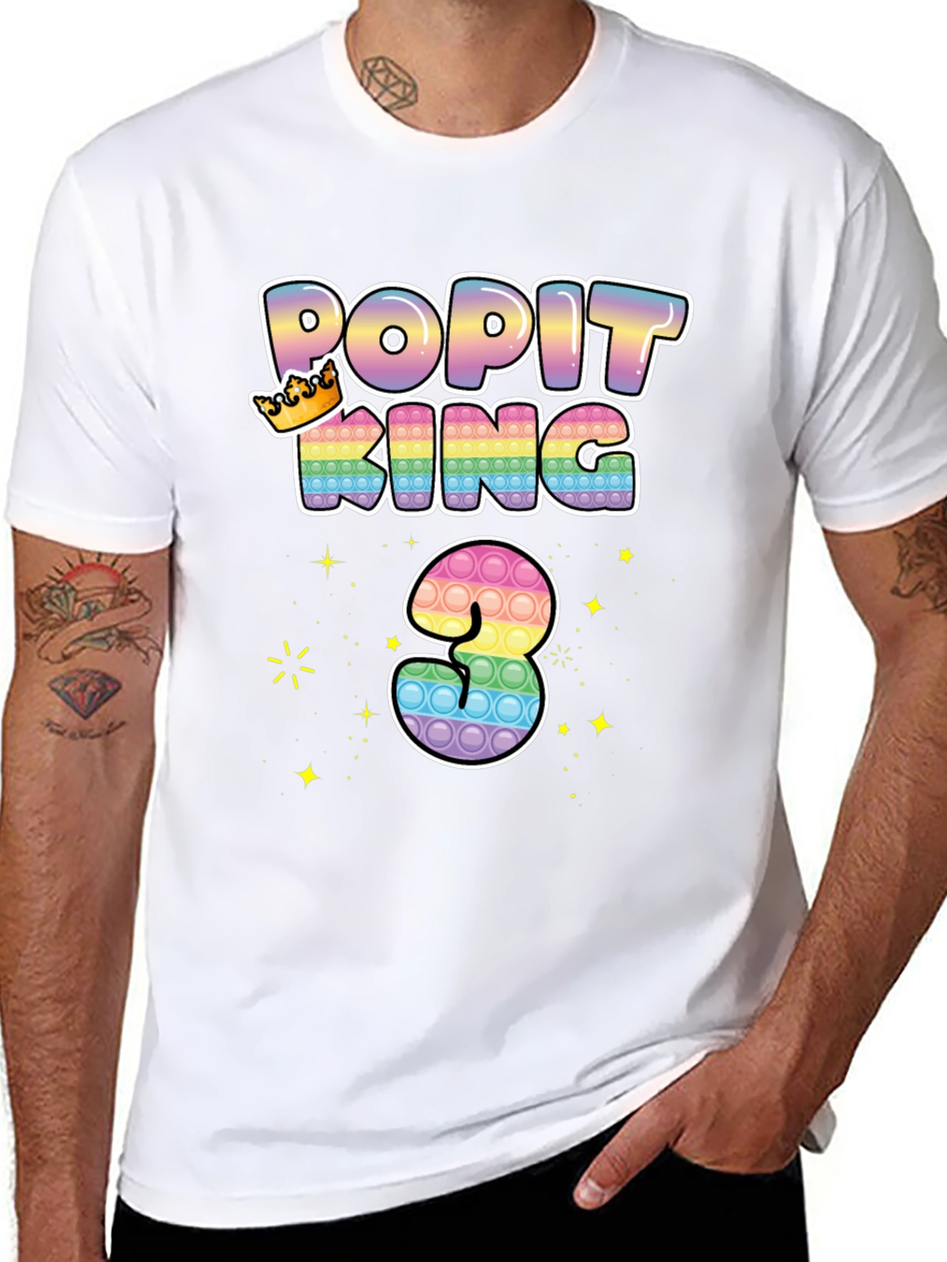 Pop It King 3rd Birthday T-Shirt