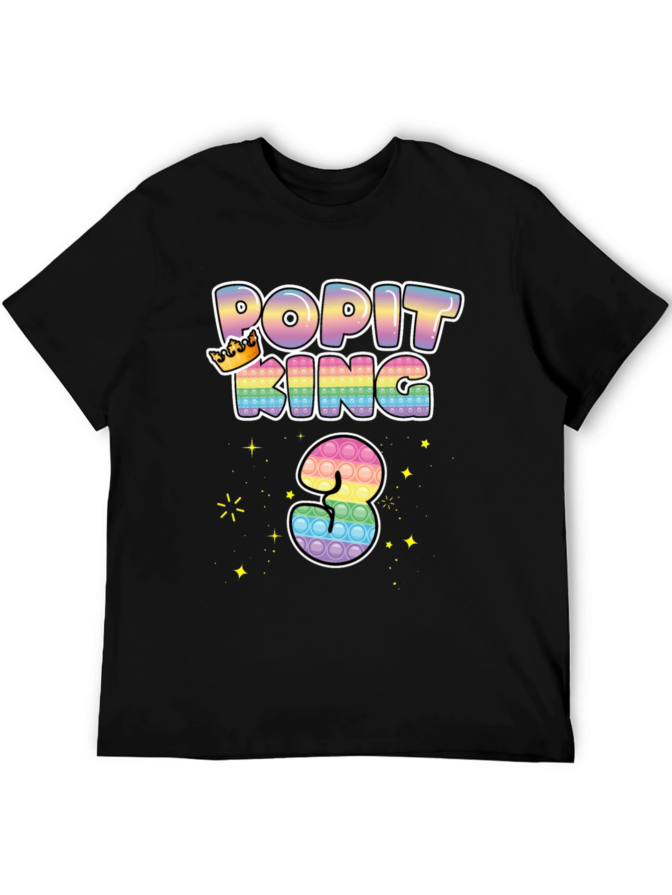 Pop It King 3rd Birthday T-Shirt