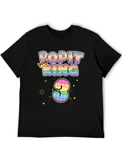 Pop It King 3rd Birthday T-Shirt