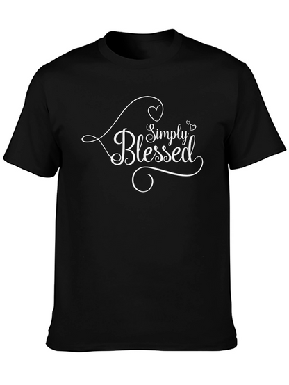 Simply Blessed Black Graphic Tee
