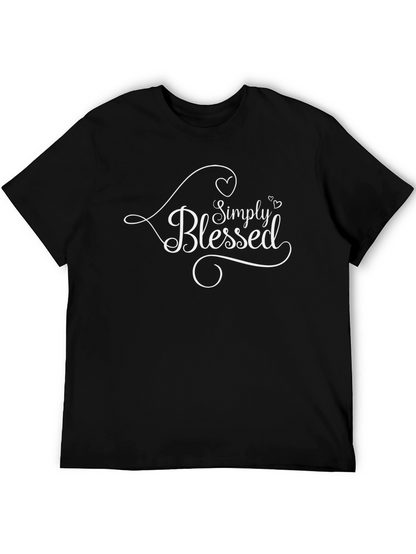Simply Blessed Black Graphic Tee