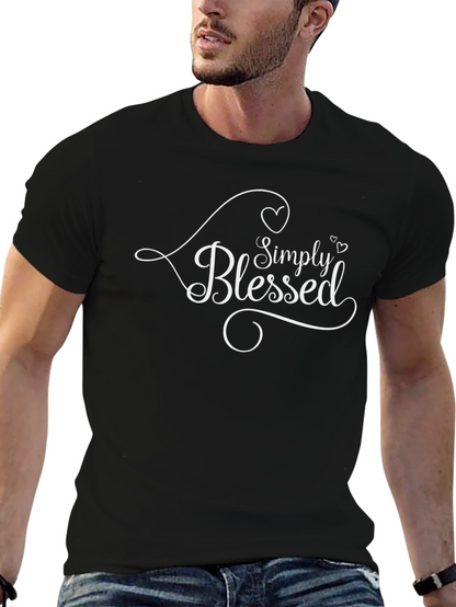 Simply Blessed Black Graphic Tee