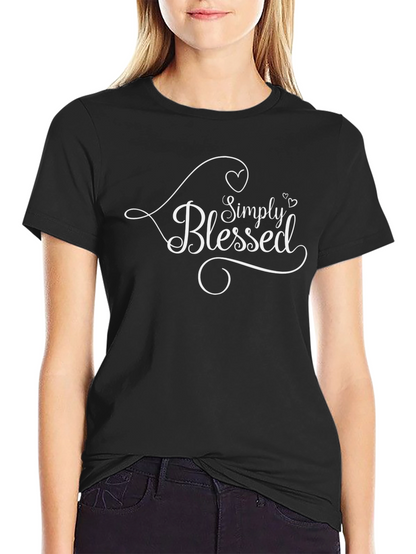 Simply Blessed Black Graphic Tee