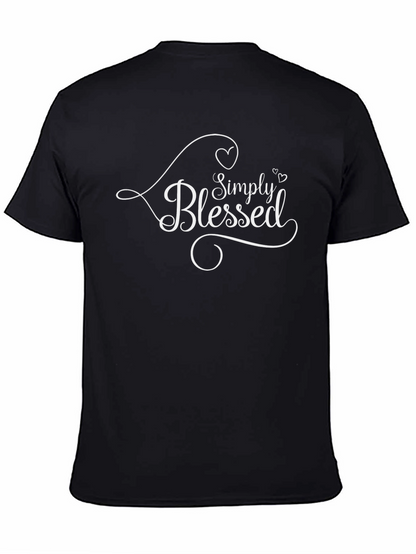 Simply Blessed Black Graphic Tee