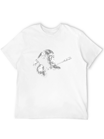 Cool Monkey Smoking T-Shirt - Unique Graphic Tee