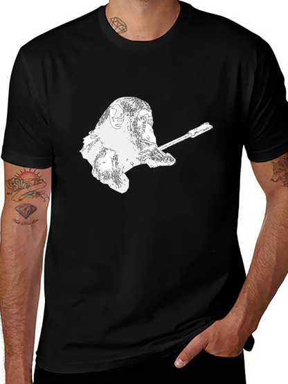 Cool Monkey Smoking T-Shirt - Unique Graphic Tee
