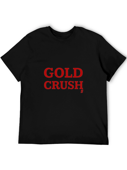 Gold Crush Graphic Tee - Trendy Casual Style