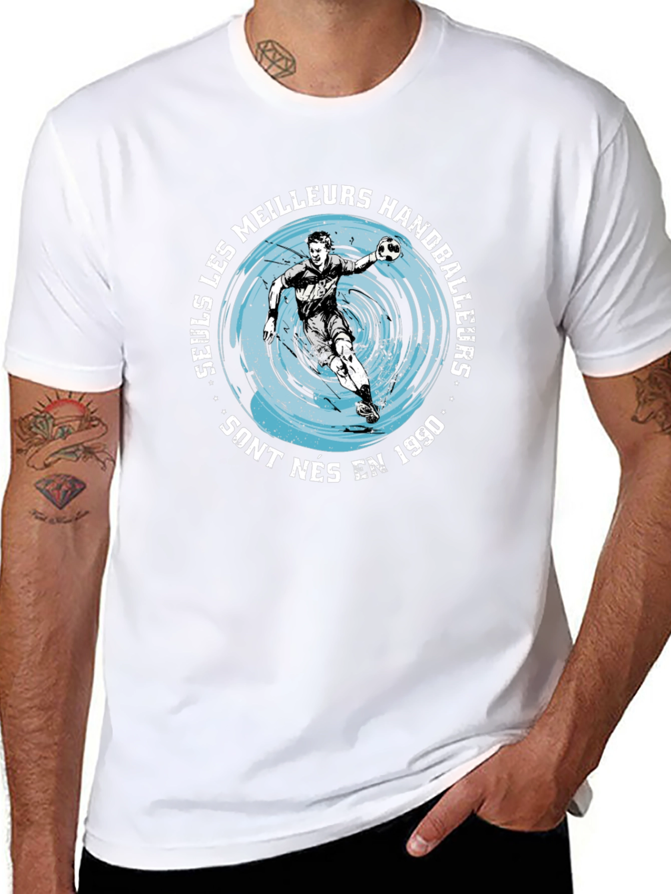 Handball Player Graphic Tee - Born in 1990