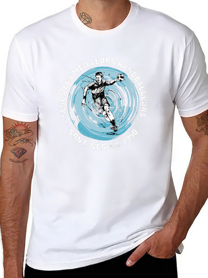Handball Player Graphic Tee - Born in 1990