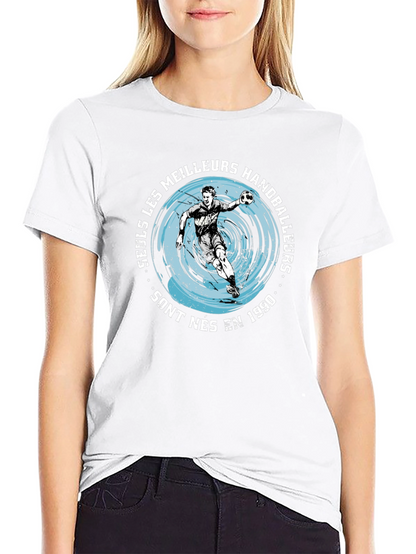 Handball Player Graphic Tee - Born in 1990