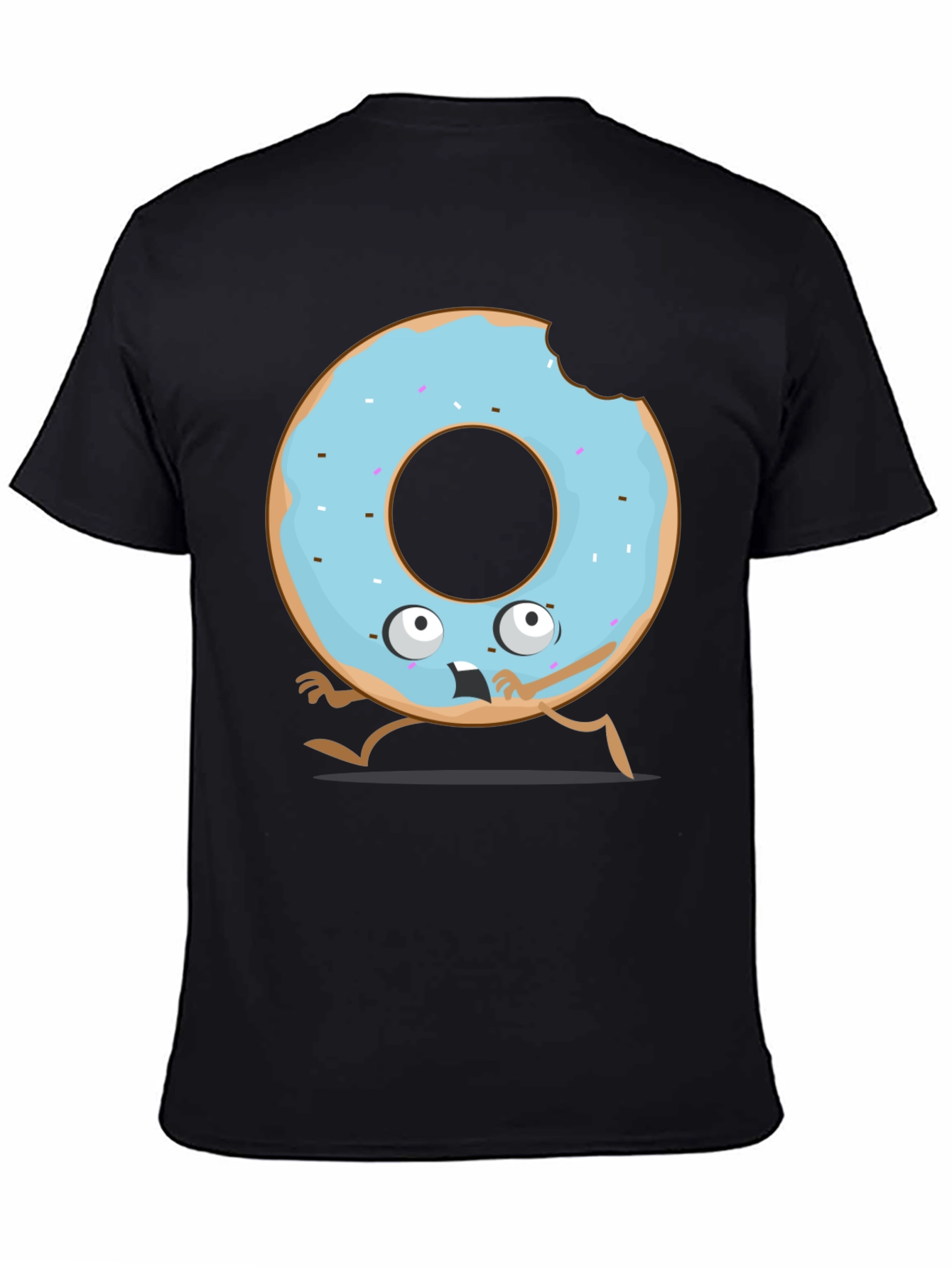 Funny Donut Cartoon Graphic T-Shirt