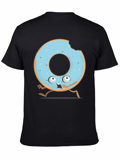 Funny Donut Cartoon Graphic T-Shirt