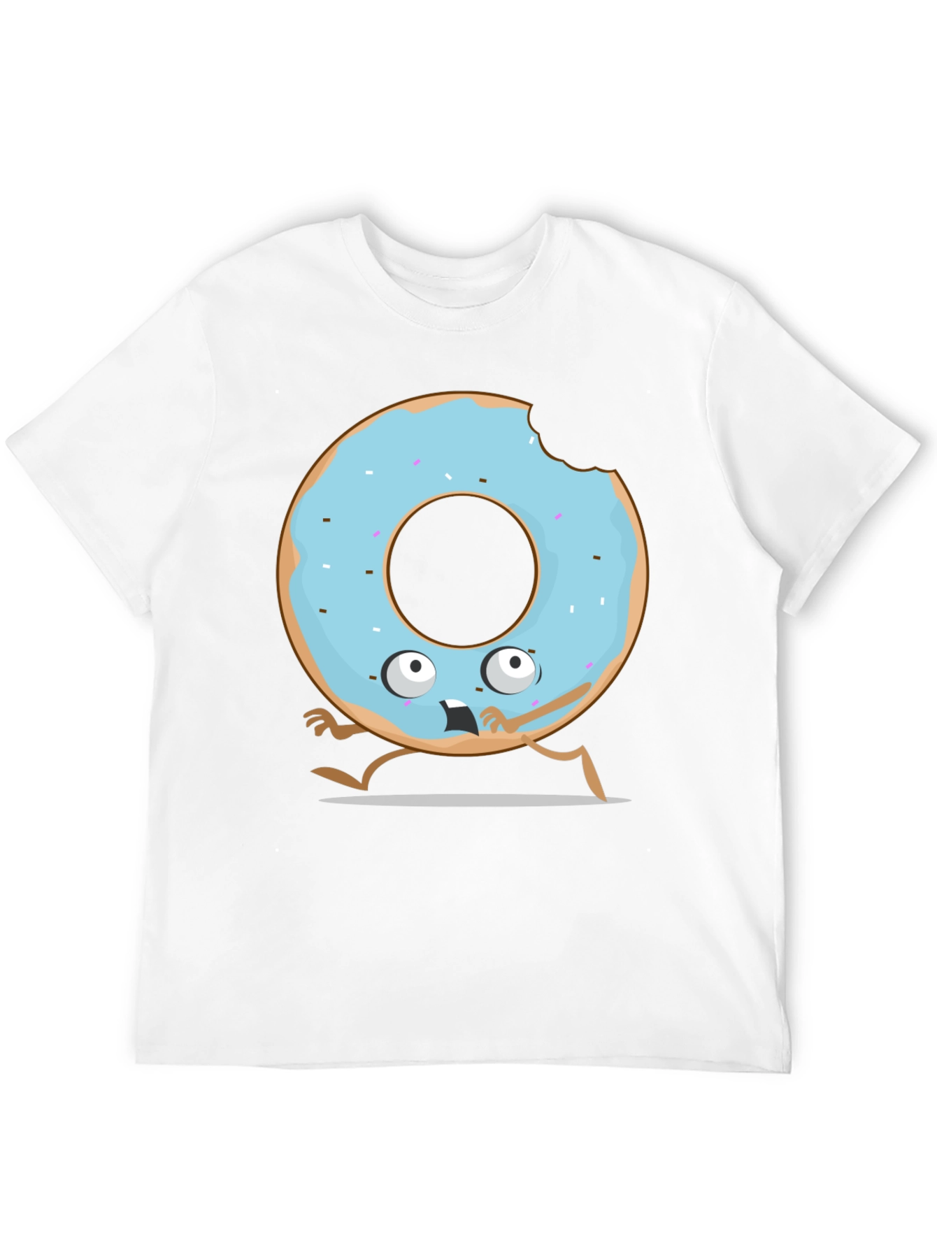 Funny Donut Cartoon Graphic T-Shirt