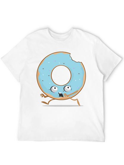 Funny Donut Cartoon Graphic T-Shirt