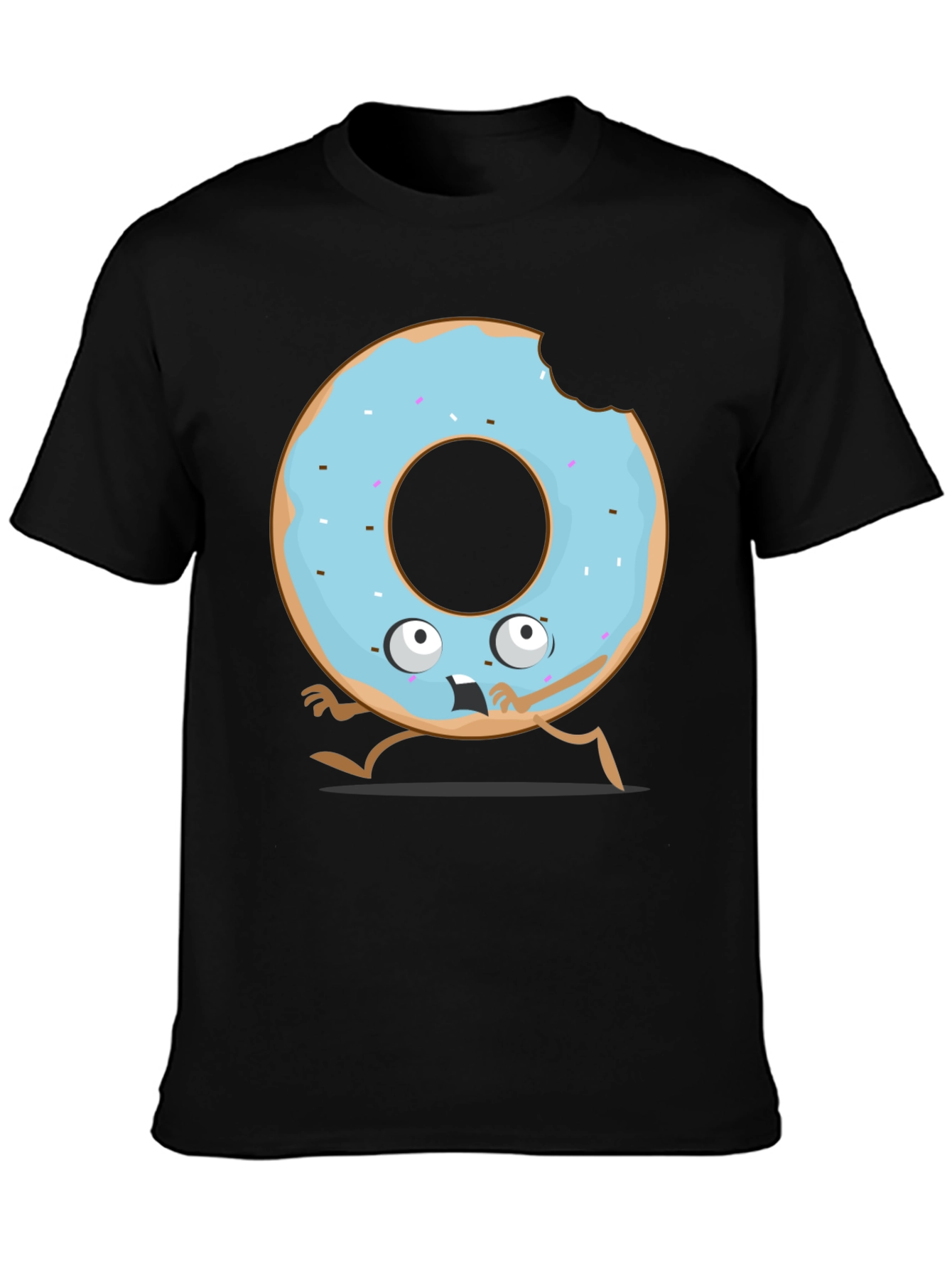 Funny Donut Cartoon Graphic T-Shirt