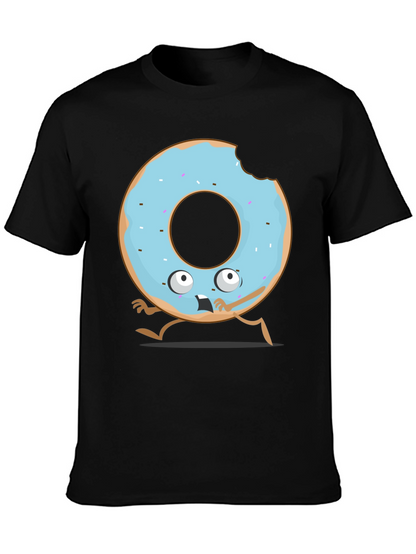 Funny Donut Cartoon Graphic T-Shirt