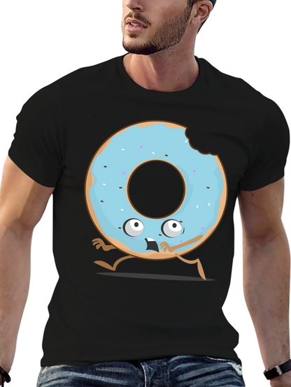 Funny Donut Cartoon Graphic T-Shirt