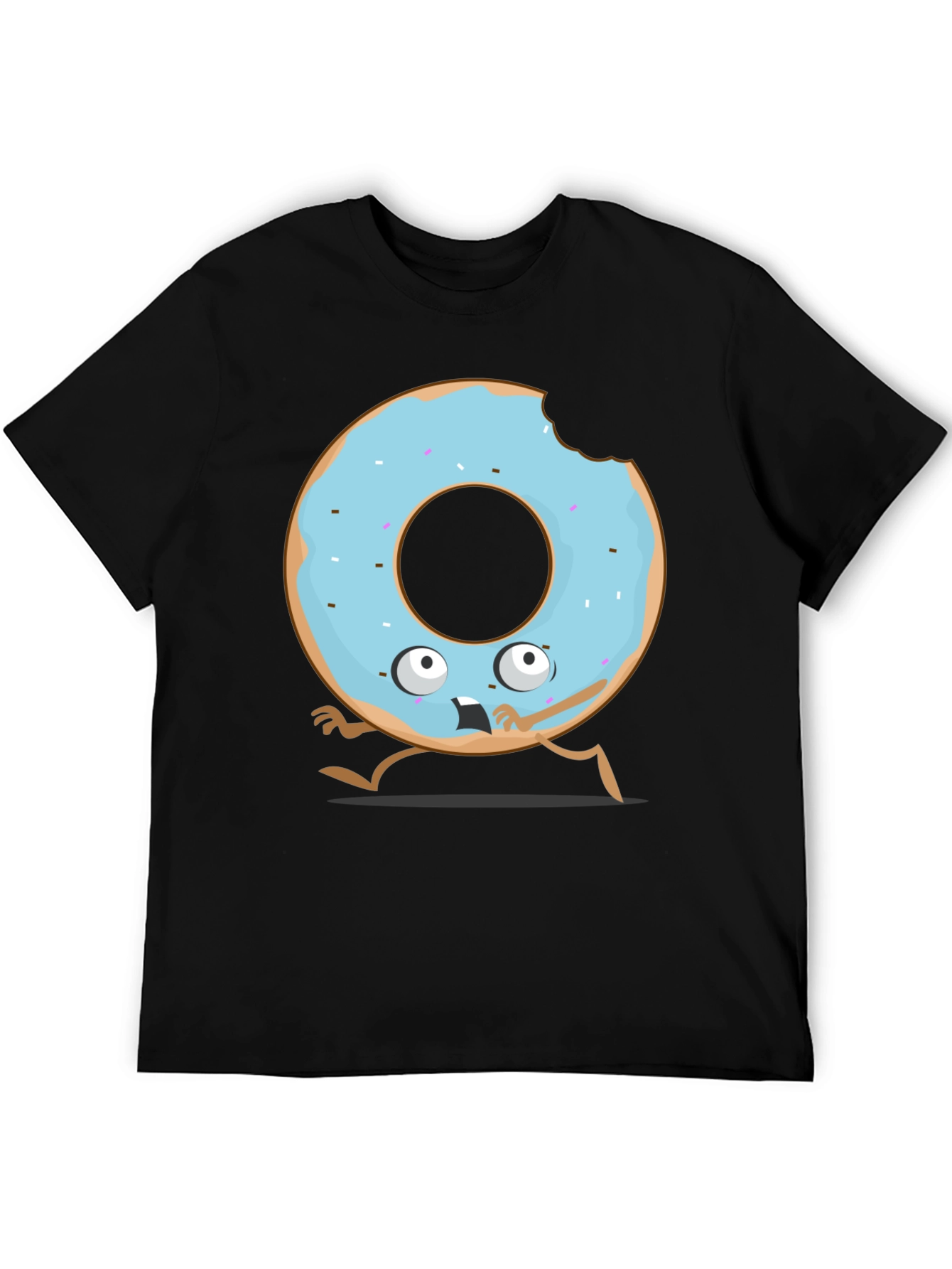 Funny Donut Cartoon Graphic T-Shirt