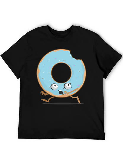 Funny Donut Cartoon Graphic T-Shirt
