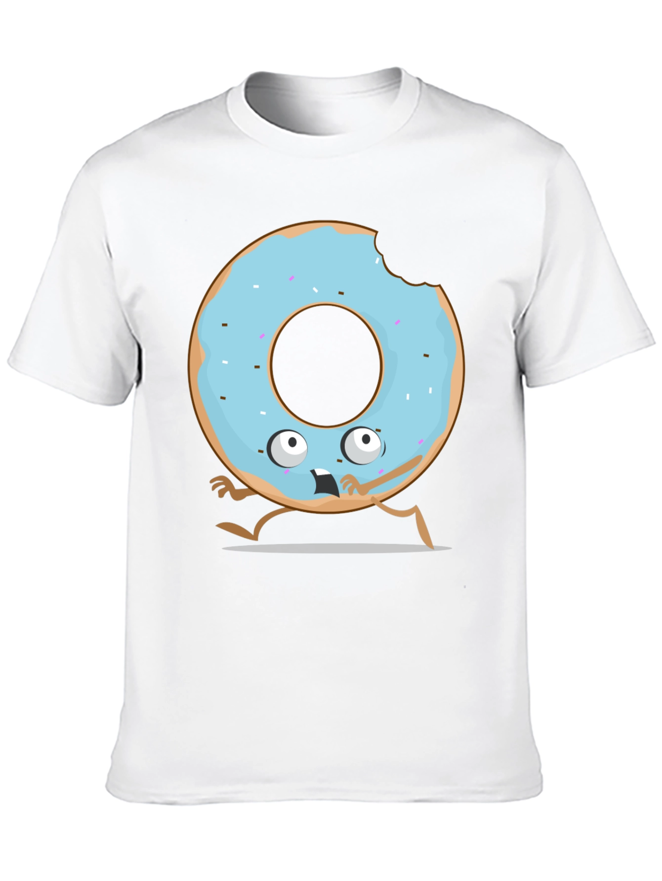 Funny Donut Cartoon Graphic T-Shirt