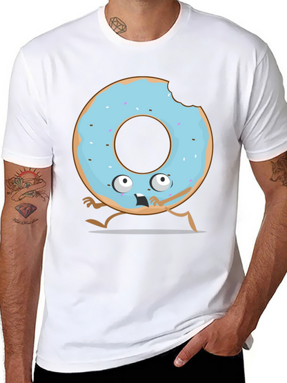 Funny Donut Cartoon Graphic T-Shirt
