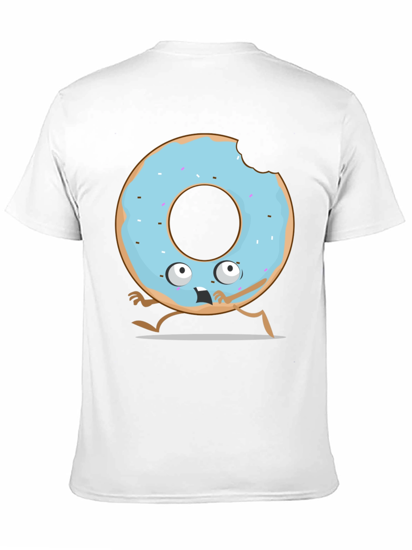 Funny Donut Cartoon Graphic T-Shirt