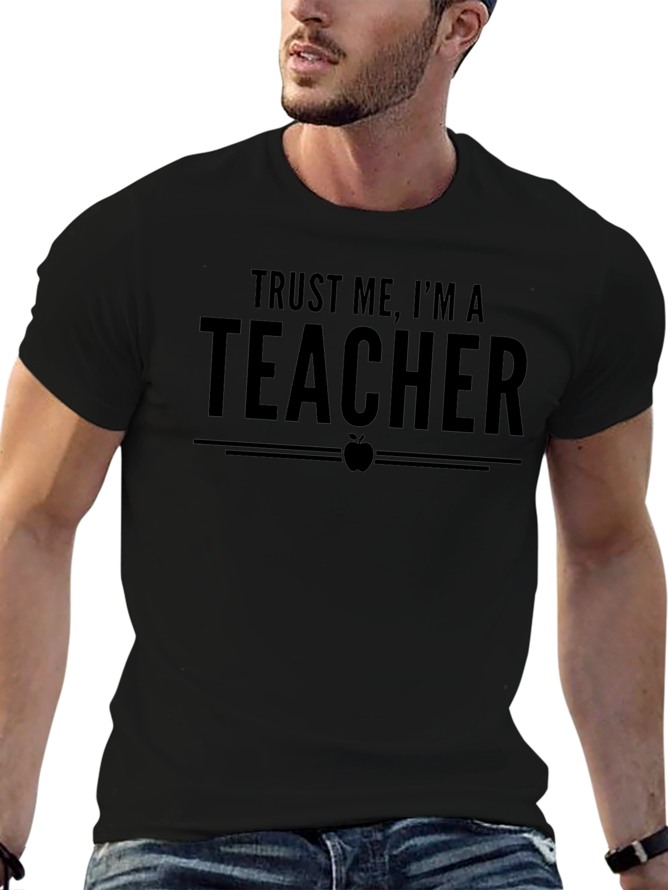Trust Me Im A Teacher Black T-Shirt