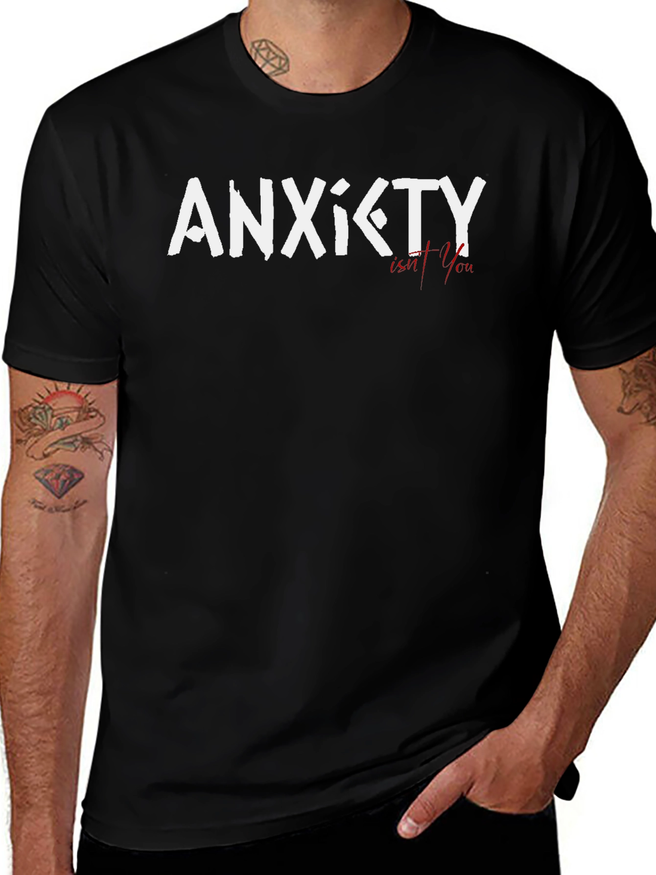Anxiety Isnt You Black Graphic Tee