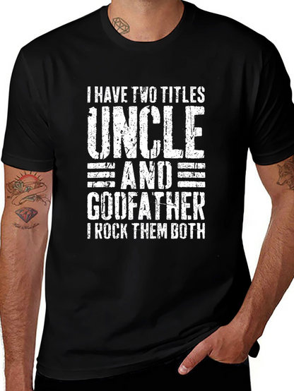 Uncle Godfather T-Shirt - Two Titles Rock Tee
