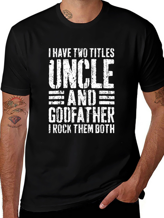 Uncle Godfather T-Shirt - Two Titles Rock Tee