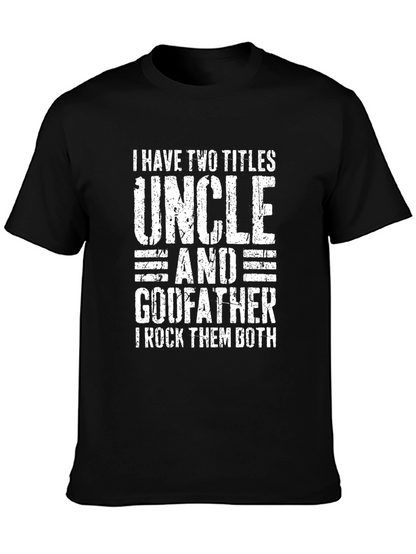 Uncle Godfather T-Shirt - Two Titles Rock Tee