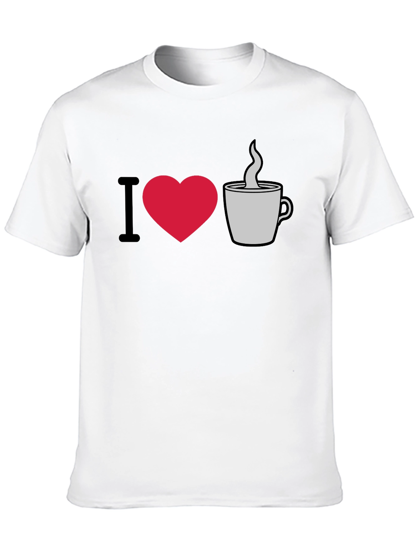 I Love Coffee Graphic T-Shirt - Casual Style