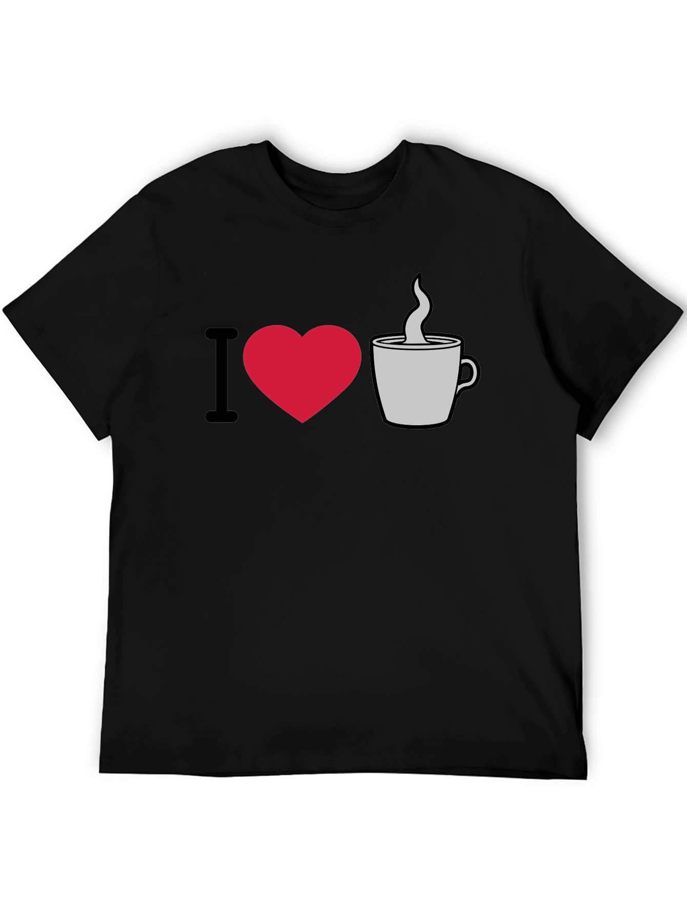 I Love Coffee Graphic T-Shirt - Casual Style
