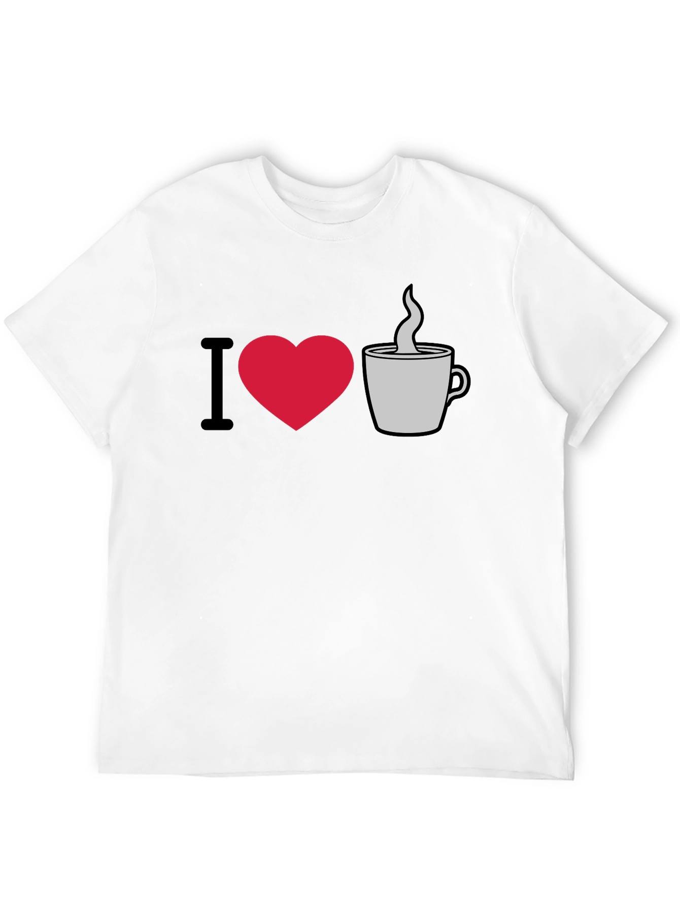 I Love Coffee Graphic T-Shirt - Casual Style