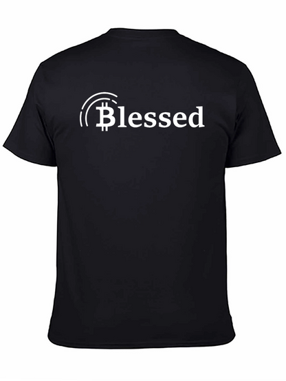 Blessed Bitcoin Graphic Tee - Trendy Crypto Shirt