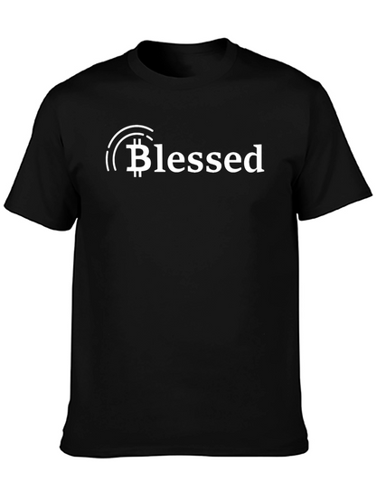 Blessed Bitcoin Graphic Tee - Trendy Crypto Shirt